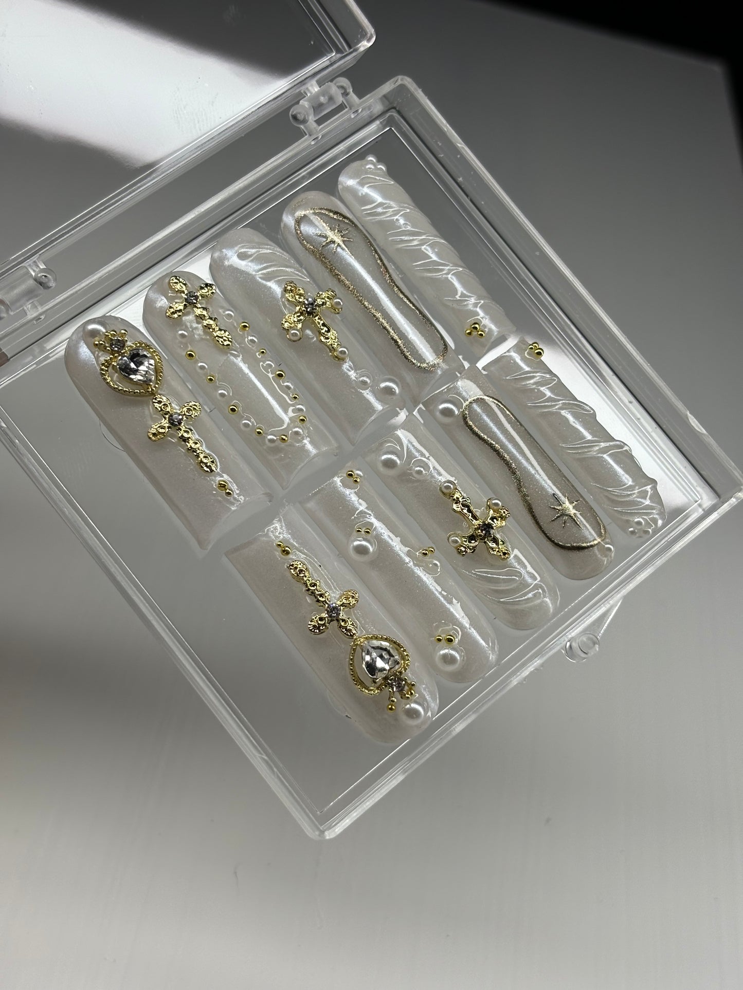 Milky White and Gold Set