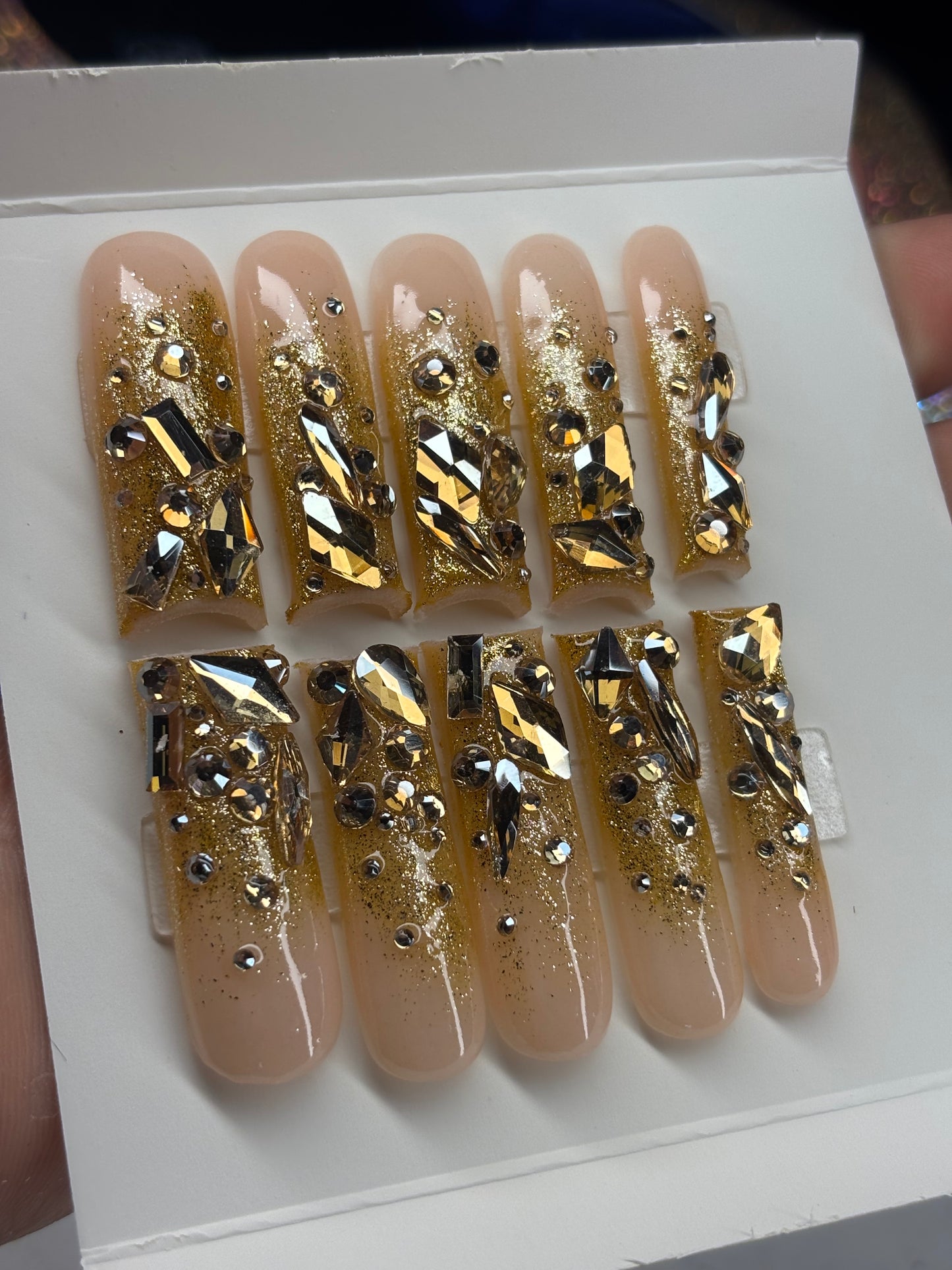 Gold Ombré with Bling