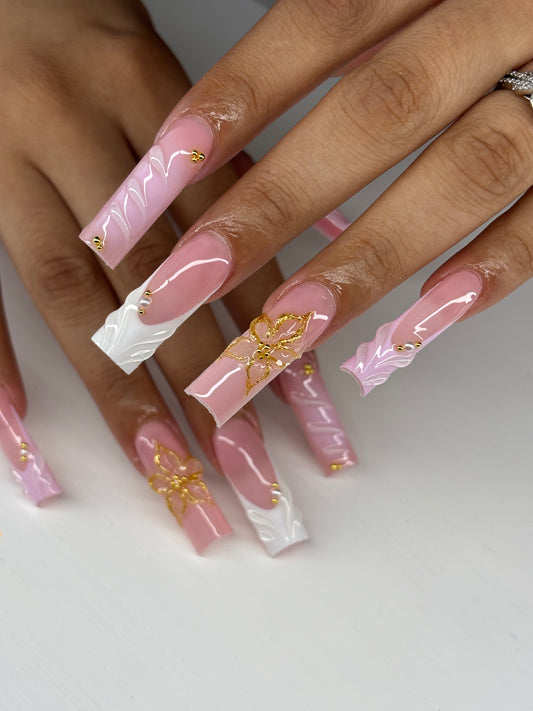 Classic pink & white set