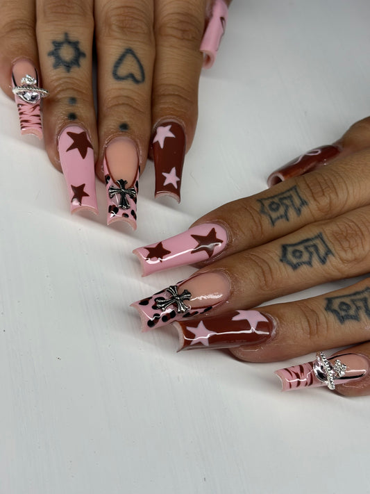 Brown and Pink Set