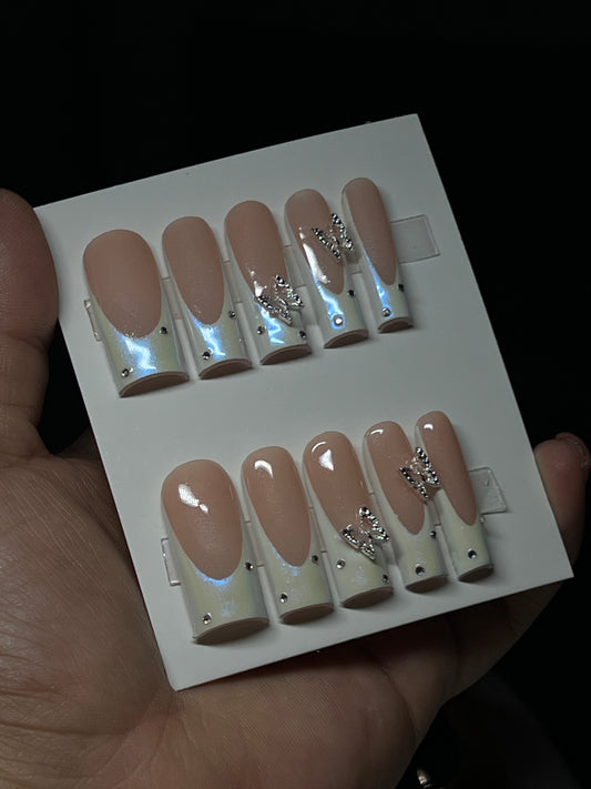 Chrome White French Tip